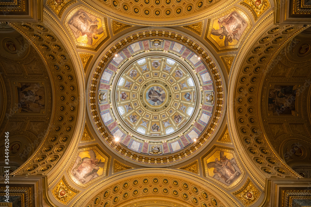 Dome of the Saint Stephen Basilica in Budapest Dome of the Saint Stephen Basilica in Budapest