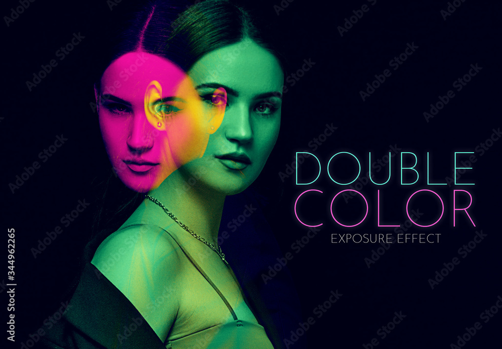 Double Exposure Effect Mockup Stock Template | Adobe Stock