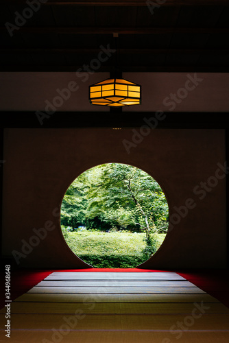 Tatami Room with Round Window photo