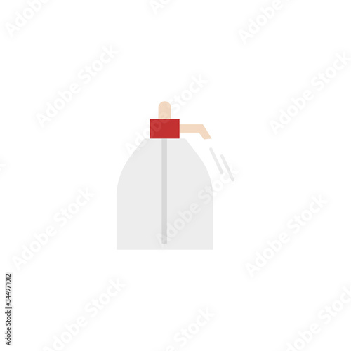 Antiseptic in a bottle with a spray and antiviral disinfectant liquid
