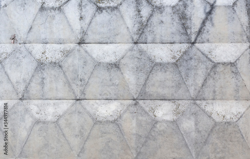 Gray cement wall. Abstract Rectangular texture
