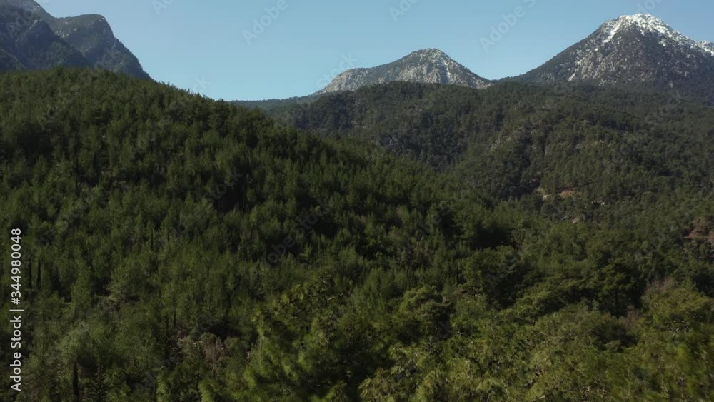 Top view of mountains in Turkey, Lycian way Top view of mountains in Turkey, Lycian way
