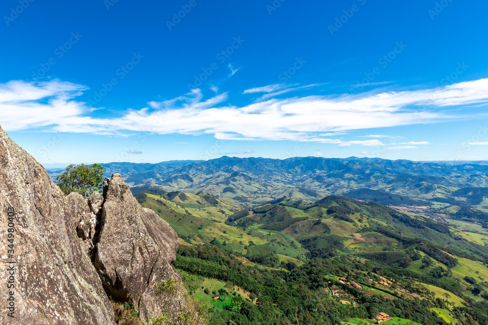 Pedra do Bau, rock mountain peak in Sao Bento do Sapucai, Brazil.