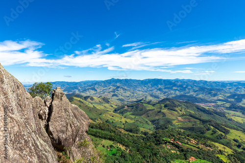 Pedra do Bau, rock mountain peak in Sao Bento do Sapucai, Brazil. © marabelo