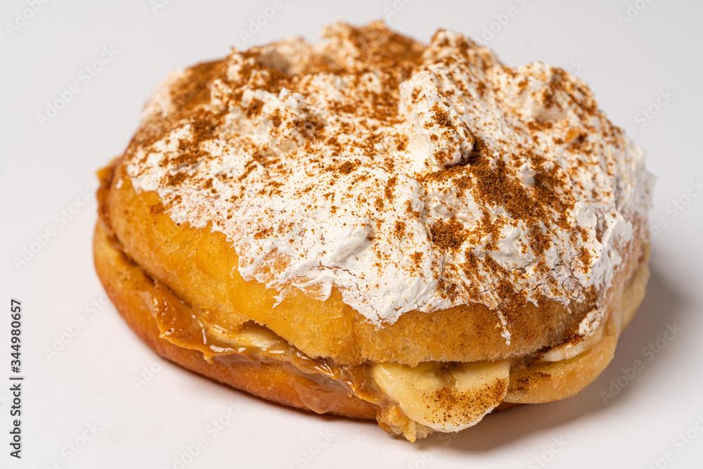 donut on white background