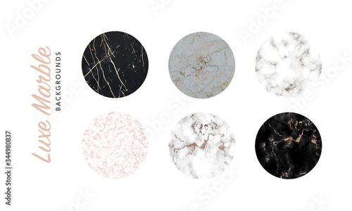 Luxe marble texture. Vector collection. Applicable for design covers, presentation, invitation, flyers, annual reports, posters and business cards