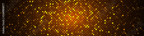 Technology illustration. Abstract futuristic background consisting of small squares and pixels. 