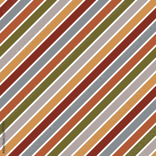 Diagonal Stripes Seamless Pattern - Colorful diagonal stripes repeating pattern design