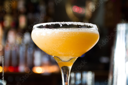 Sidecar Cocktail in Coupe Glass