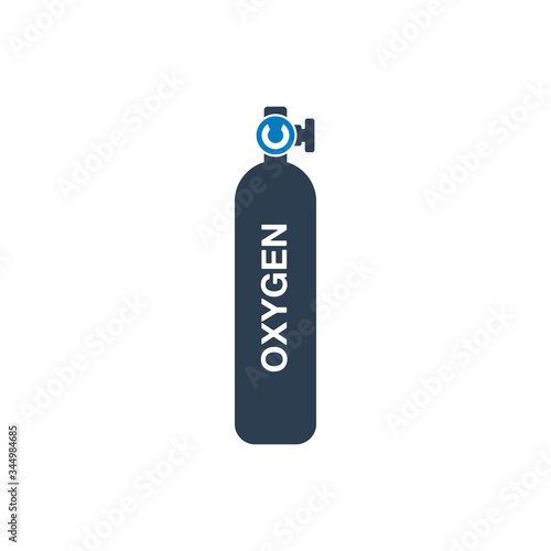 Oxygen Tank Icon. Editable Vector EPS Symbol Illustration.