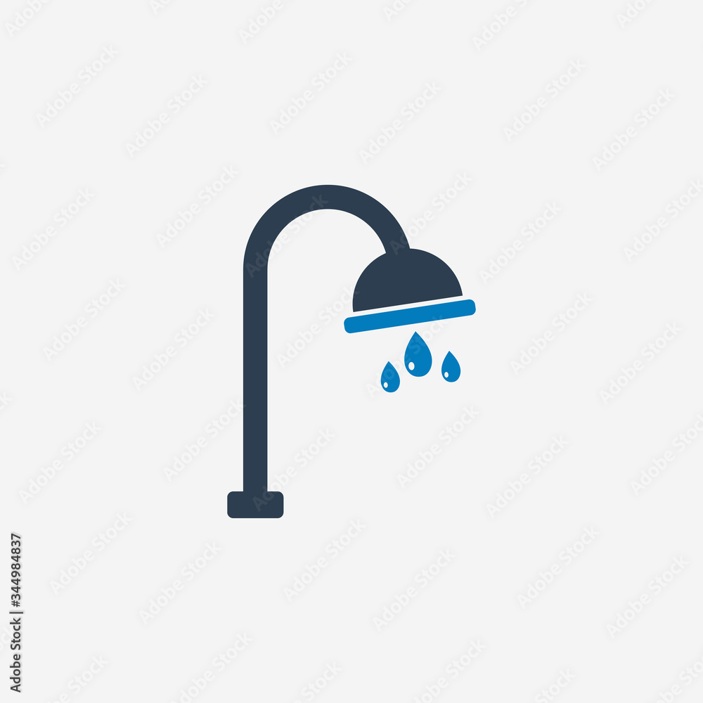 Shower Icon. Editable Vector EPS Symbol Illustration. Shower Icon. Editable Vector EPS Symbol Illustration.