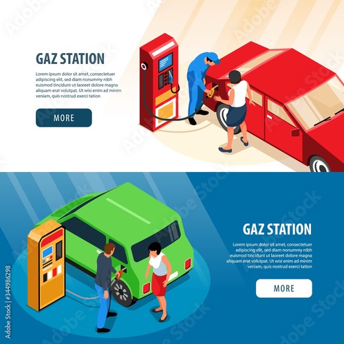 Gas Station Horizontal Banners