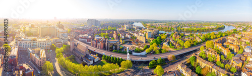 Photography Aerial view of Hammersmith in the morning, London, UK