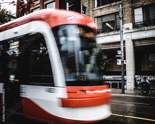 Canvas Print Toronto Street Car
