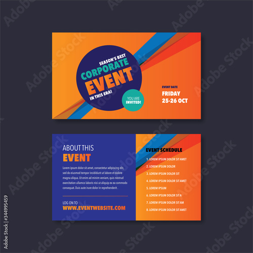 Corporate Event Business Postcard Design | Save The Date Invitation Card | Direct Mail EDDM Design  