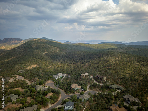 mountain landscape with clouds