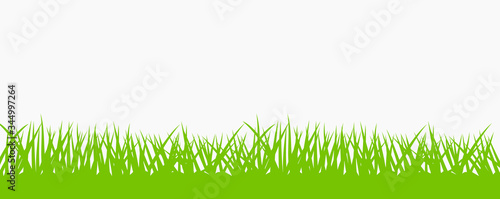 Vector illustration of lawn grass on light background.