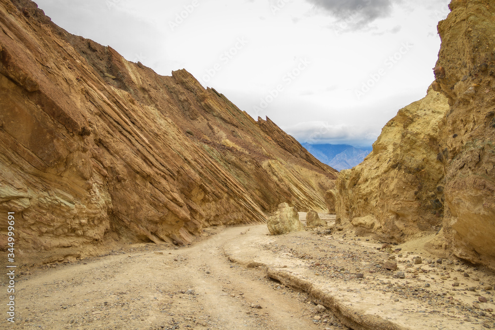 Hiking to Zabriskie Point in Death Valley National Park, California Hiking to Zabriskie Point in Death Valley National Park, California