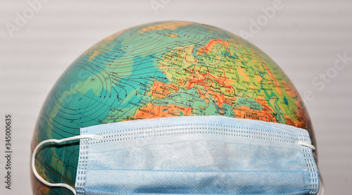 Obraz na plátně the planet in coronavirus situation