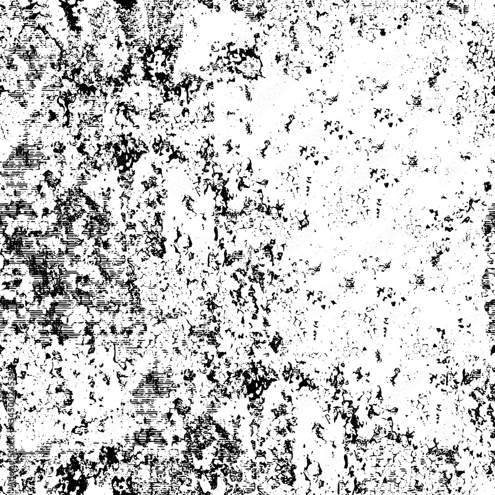 Fototapeta premium Grunge texture in black and white. Texture of dirt, chips, scuffs, dust, cracks. Dirty abstract background