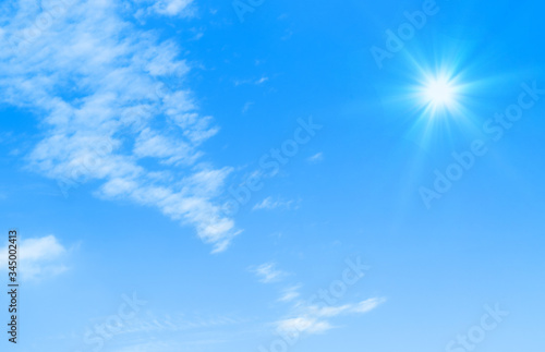 blue sky with beautiful natural white clouds