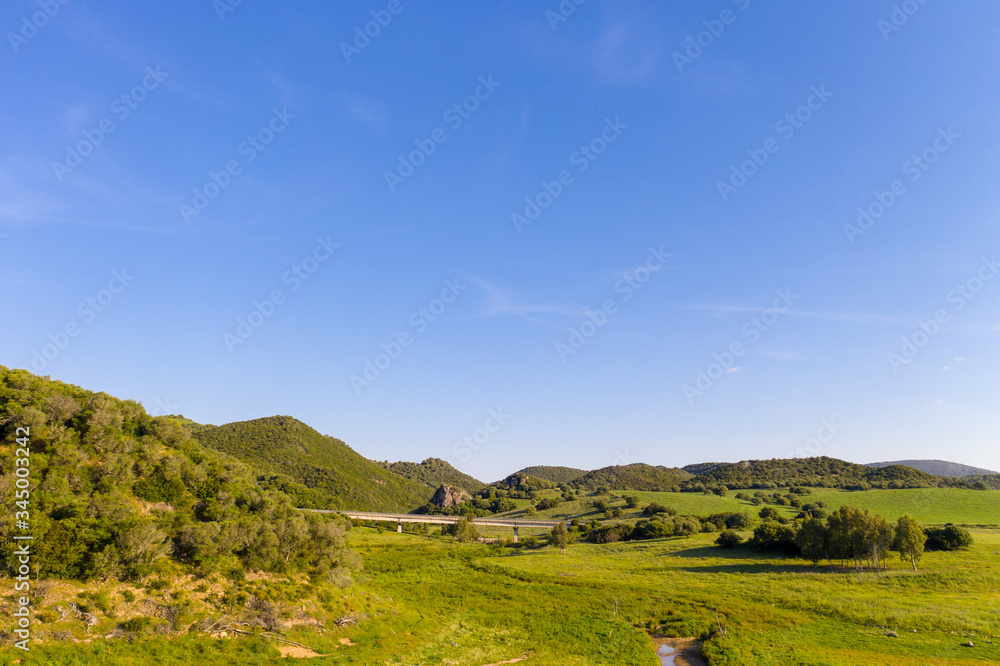 rural landscape in the mountains