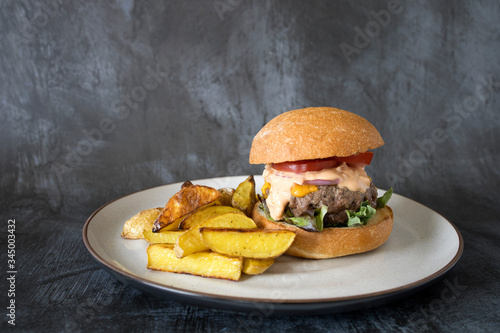 Cheeseburger with Tomatoes ...
