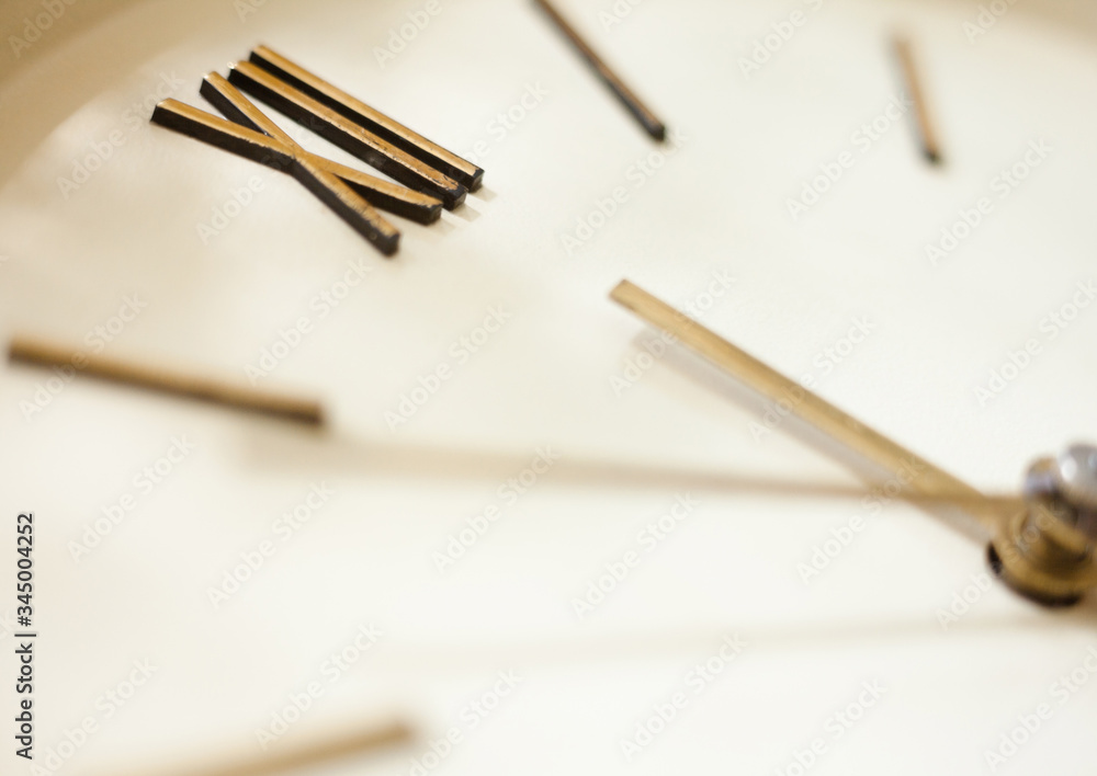 Clock face of the old wall clock Clock face of the old wall clock