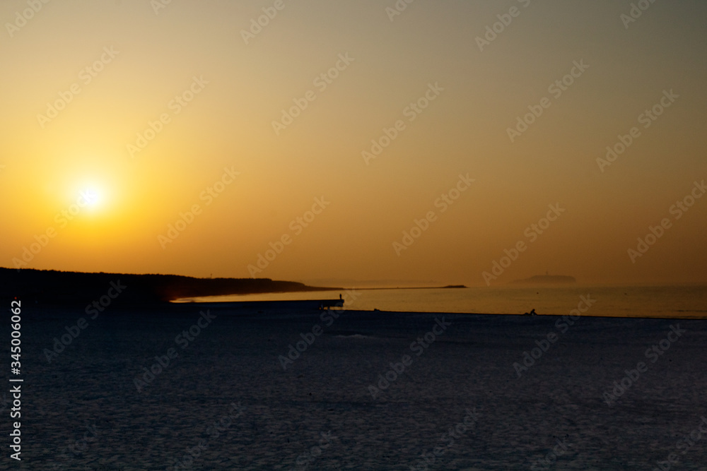 Naklejka premium 湘南の日の出