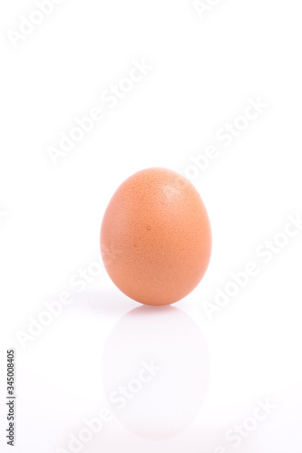 Close-up of standing chicken egg