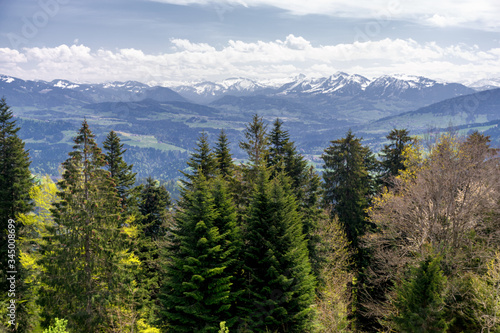 Alpine landscape in the Voralberg land of Austria