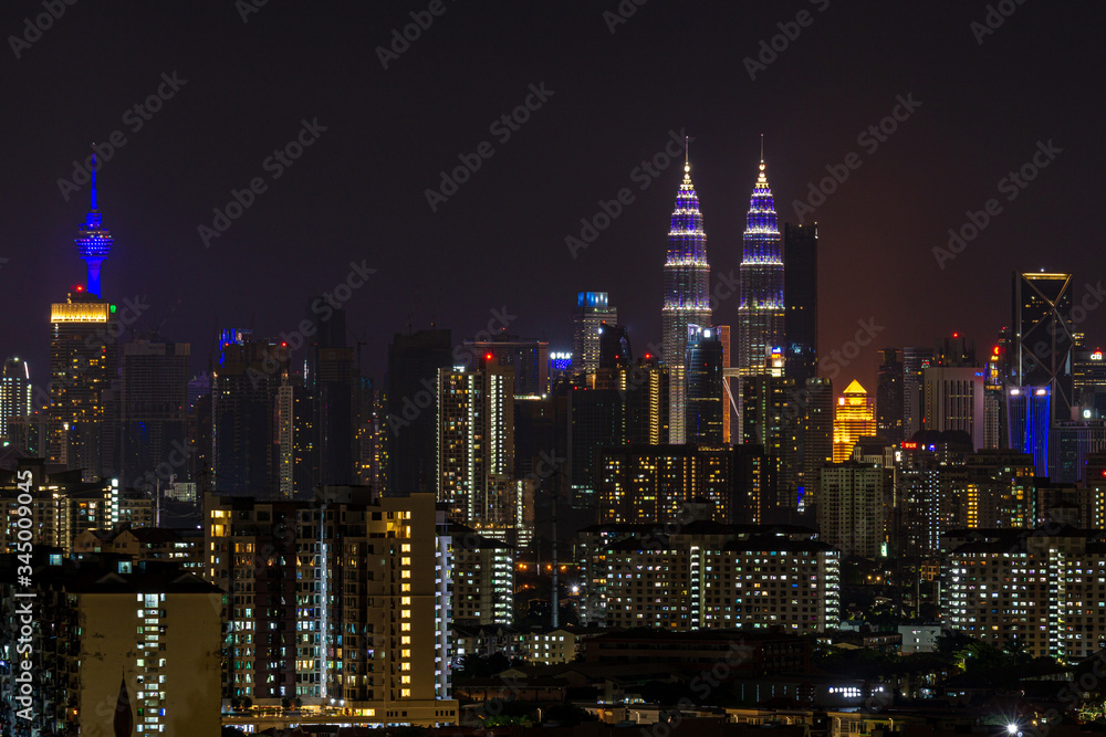 Buildings in Kuala Lumpur illuminated in blue lights for four nights from April 30 to May 3 from 10.30pm to 1am, in a solidarity campaign for Covid-19 front liners. 