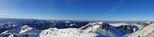Mountain peak panorama
