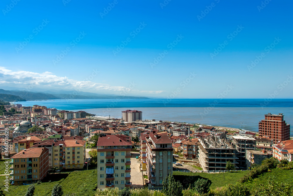 TRABZON, TURKEY - SEPTEMBER 24, 2009: City General View, Black Sea. Of District
