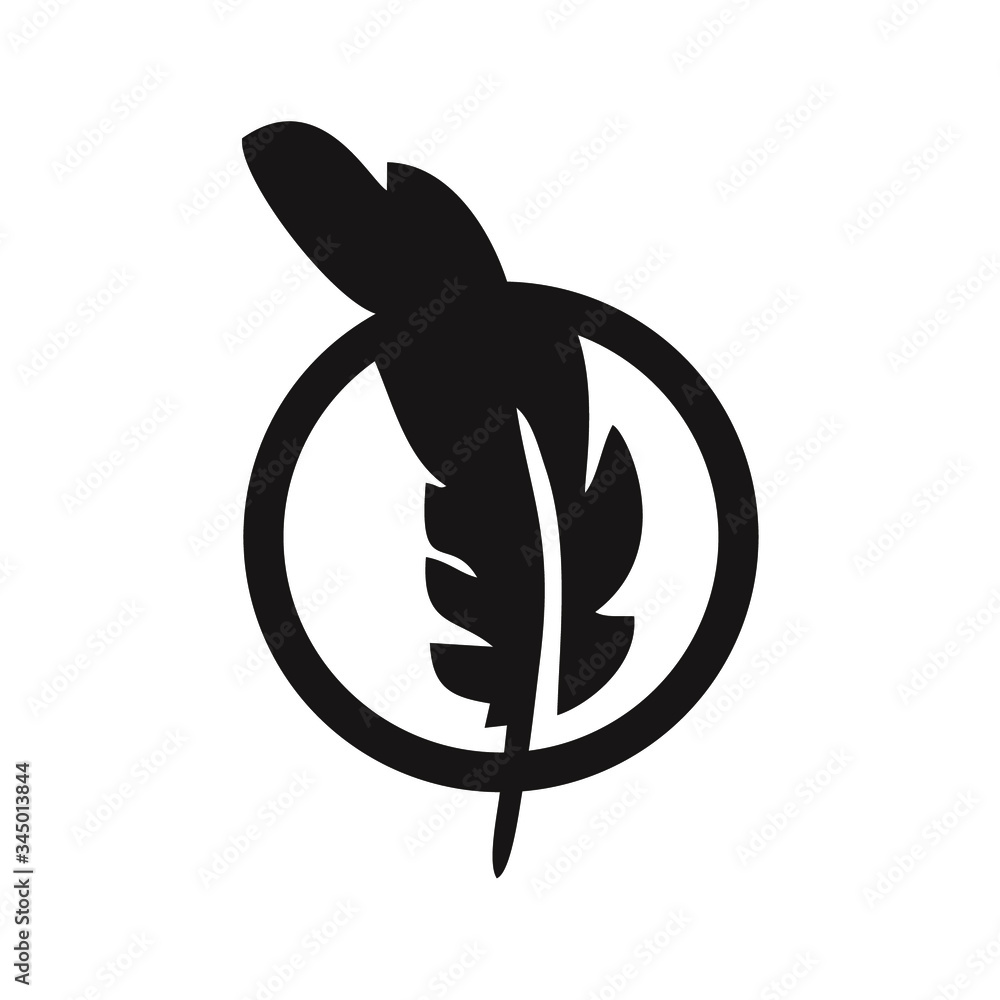 vector illustration of a feather, reed vector vector illustration of a feather, reed vector