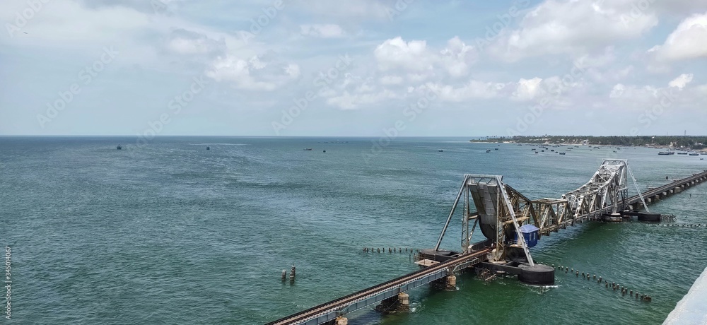 Dhanushkodi Sea Bridge