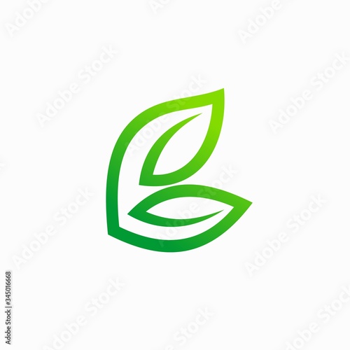 leaf logo that formed letter B