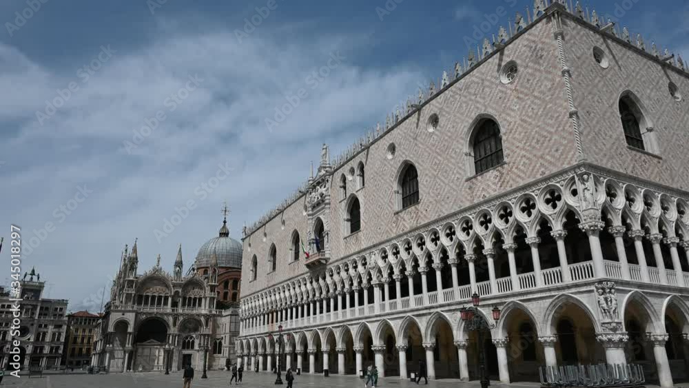 May 2020, Venice-Italy, Walking through the monuments of the ancient city of Venice at the time of the coronavirus, between closed shops and the absence of tourists May 2020, Venice-Italy, Walking through the monuments of the ancient city of Venice at the time of the coronavirus, between closed shops and the absence of tourists