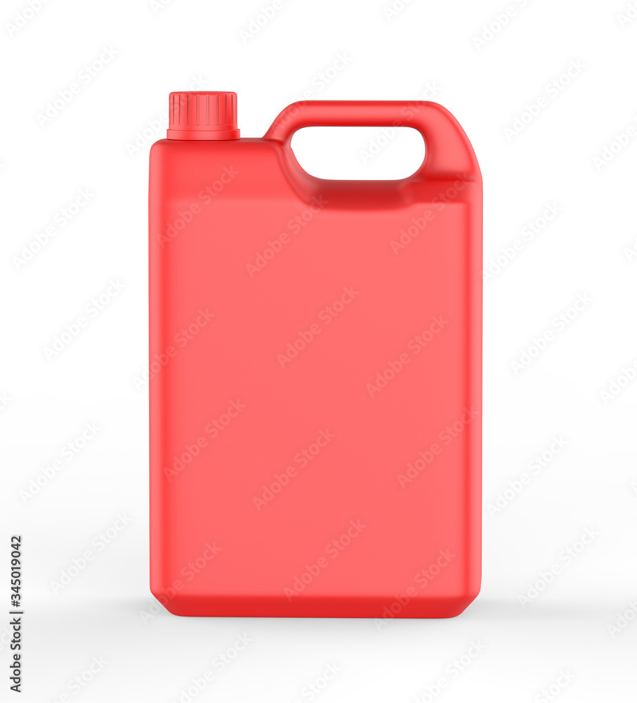 Blank Plastic Jerry Can For Branding And Mock up, 3d Render Illustration. Blank Plastic Jerry Can For Branding And Mock up, 3d Render Illustration.