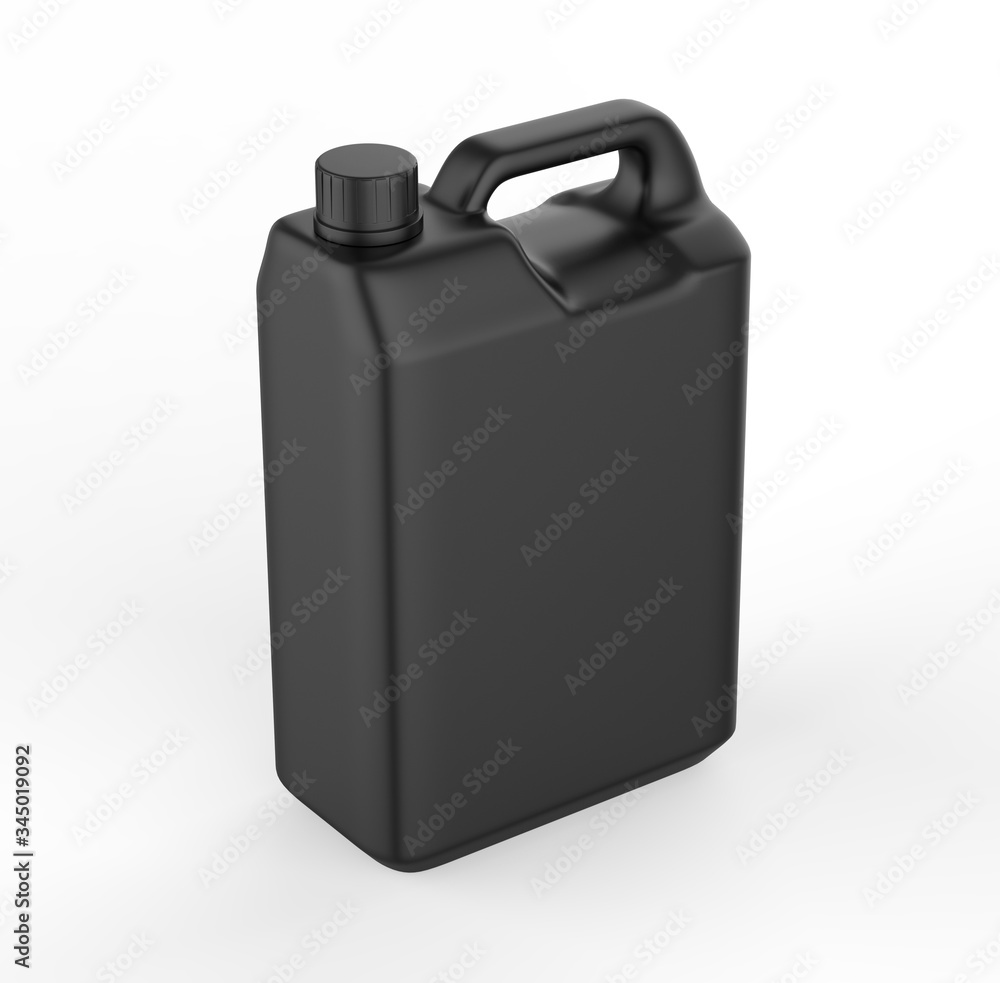 Blank Plastic Jerry Can For Branding And Mock up, 3d Render Illustration. Blank Plastic Jerry Can For Branding And Mock up, 3d Render Illustration.