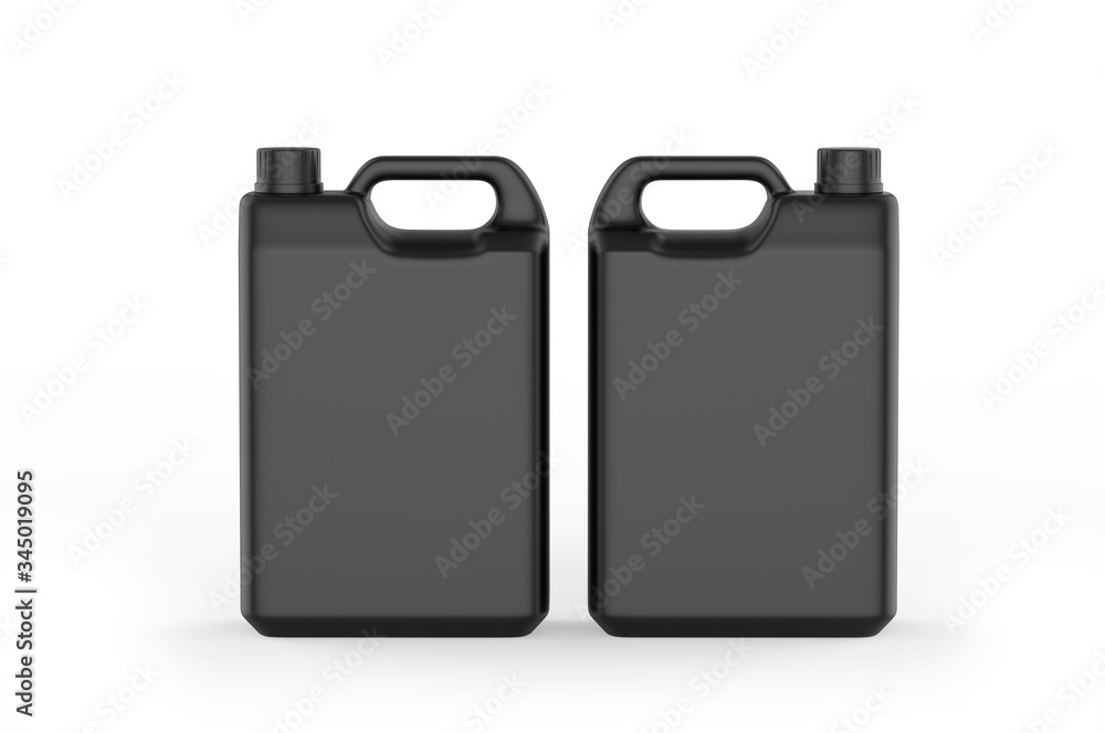 Blank Plastic Jerry Can For Branding And Mock up, 3d Render Illustration. Blank Plastic Jerry Can For Branding And Mock up, 3d Render Illustration.