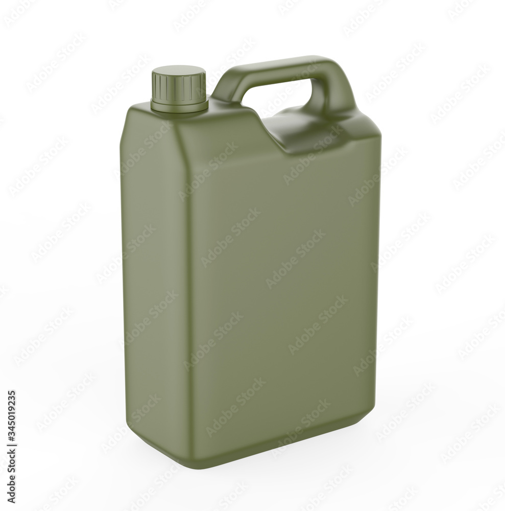 Blank Plastic Jerry Can For Branding And Mock up, 3d Render Illustration. Blank Plastic Jerry Can For Branding And Mock up, 3d Render Illustration.