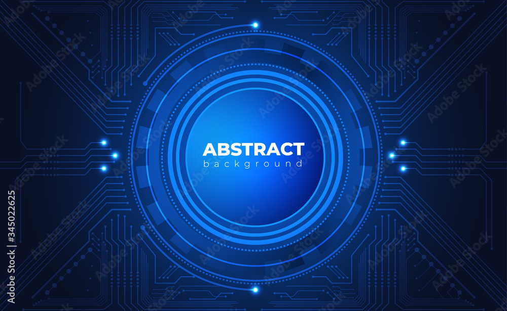 Fototapeta premium Technology Background. Neon Effect. Circuit Board Concept. Electronic Motherboard Illustration. Hi-tech Digital Technology And Engineering. Digital Technology Backdrop. Vector Illustration