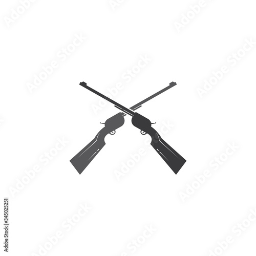 Sniper hunting rifle icons