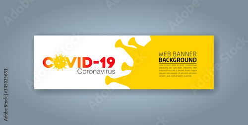 Covid-19 Coronavirus concept inscription typography design logo, Contagious diseases of the characters when exposed to a virus, dangerous virus vector illustration