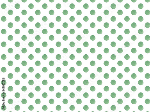 水玉のパターン　緑