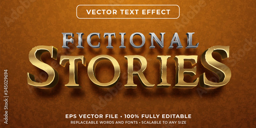 Editable text effect - fictional story books style