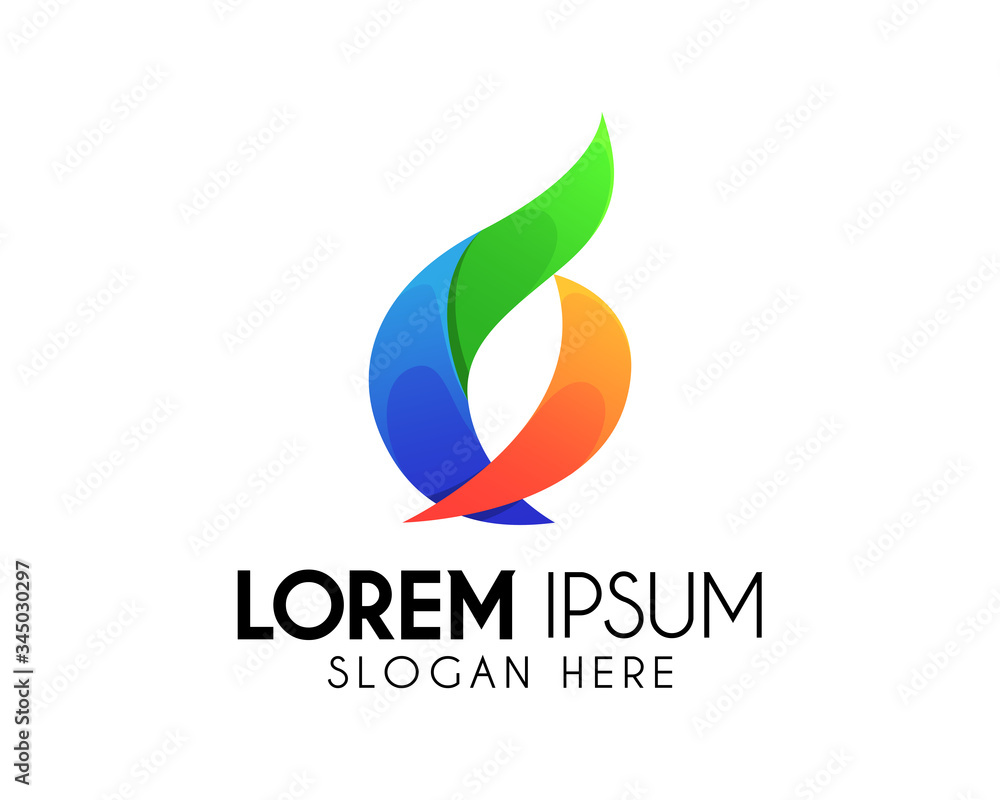Vector abstract logo design. Modern icon concept. Swirl, ribbon icon. Colorful graphic design element / template Vector abstract logo design. Modern icon concept. Swirl, ribbon icon. Colorful graphic design element / template