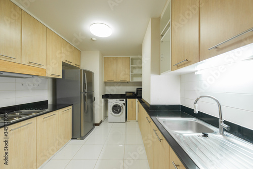 Modern  bright  clean  kitchen interior