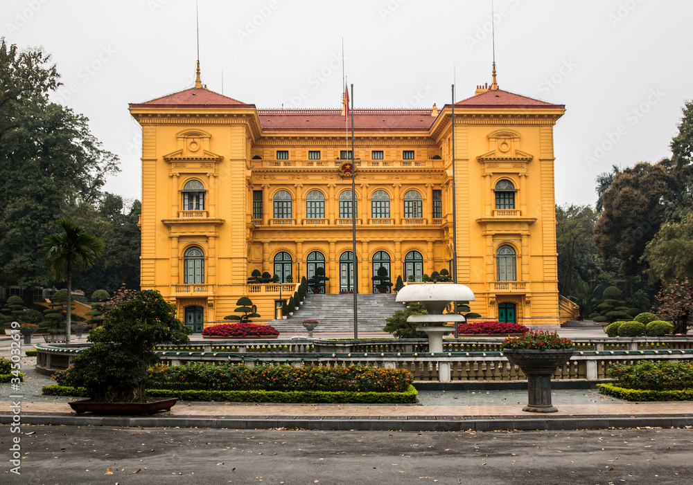 Φωτογραφία Ho Chi Minh Presidential Palace in Hanoi city, Vietnam